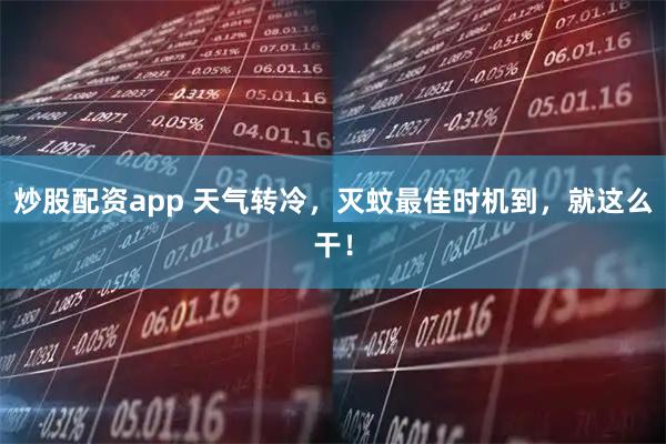 炒股配资app 天气转冷,灭蚊最佳时机到,就这么干!