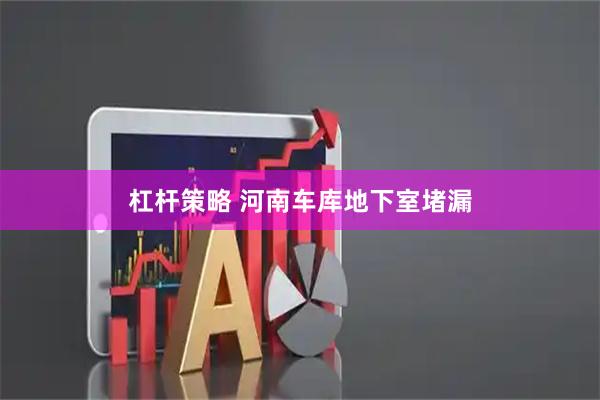 杠杆策略 河南车库地下室堵漏